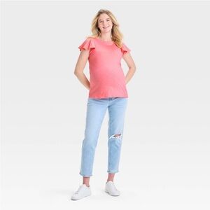 Motherhood Maternity Flutter Sleeve T shirts size XL